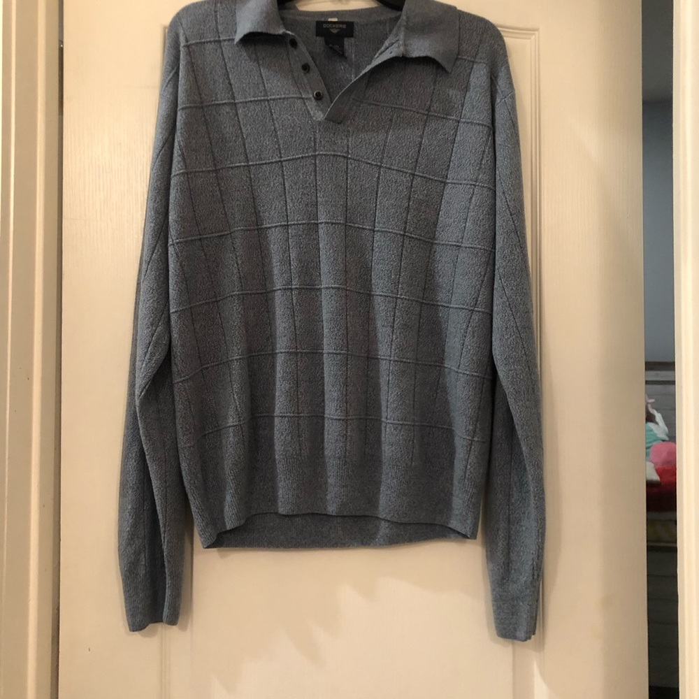 Dockers Button Collard Pullover - image 3